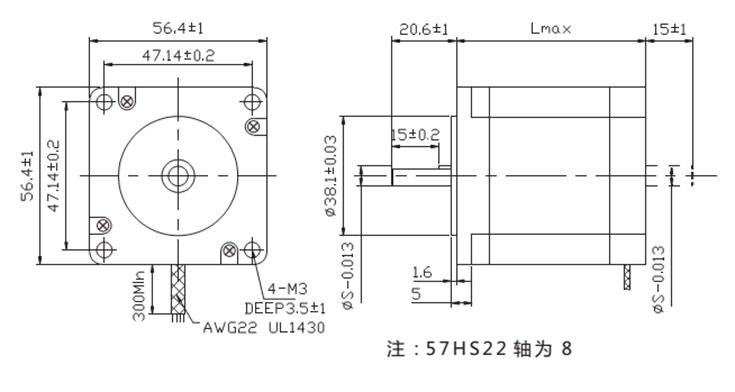 57步進電機參數詳細(57步進電機規格及參數表)